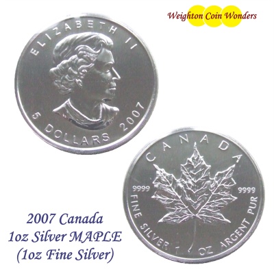 (image for) 2007 1oz Silver Maple